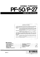 Yamaha P-27 - Service Manual 